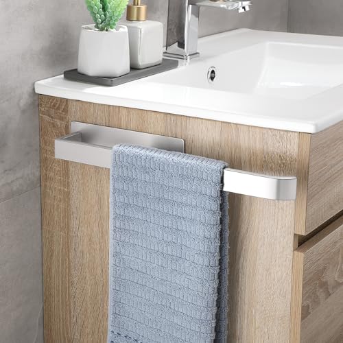 Miniatura 5 de Oetams Toalleros De Baño Sin Taladro, 304 Acero Inoxidable Toallero Autoadhesivo Toallero Para Pared Estable De Un Elegante Cepillado Plata