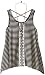 Beautees Girls' Shark Bite Tank Top with Necklace