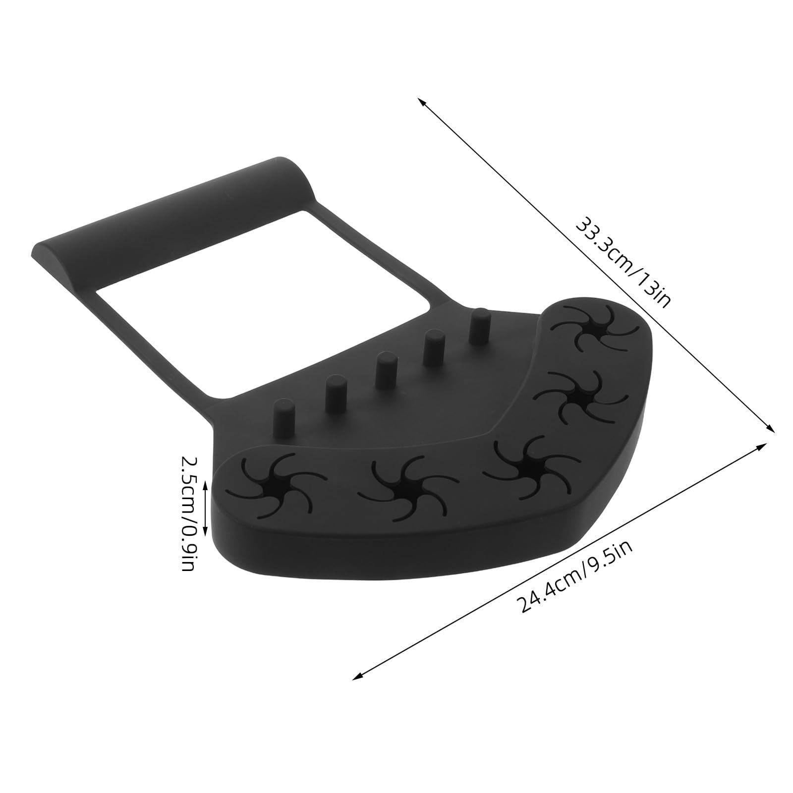 Lurrose Alfombrilla de silicona para esmalte de uñas: Alfombrilla de apoyo para manos con 5 ranuras para manicura y pedicura, con separadores de dedos para manicura y pintura de uñas.