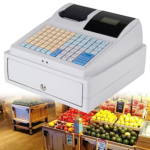 Caja Registradora Electrónica Comercial con Impresora Térmica Y Cajón De Gran Capacidad para Comercios Minoristas.