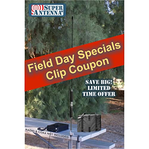 Super Antenna MP1DXMAX Low Profile Tripod 80m-10m HF +2m VHF Portable Antenna with Go Bag ham Radio Amateur - Thumbnail 2