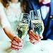 Set of 2, Personalized Mr Mrs Wedding Champagne Flutes - Bride and Groom Champagne Glasses w/ Last Name and Date, Custom Engraved Mr and Mrs Champagne Glass | Wedding Toasting Glasses #3