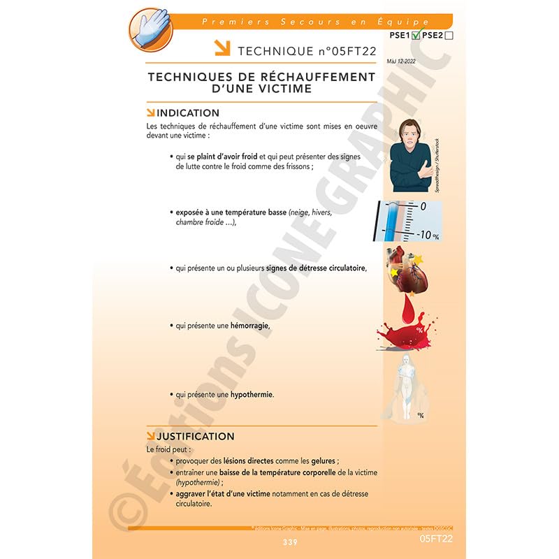 Classeur et fiches Recommandations 2023 Premiers secours en équipe PSE1/PSE2