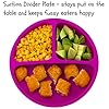 EVLA'S Baby Feeding Set, Baby Led Weaning Supplies, Adjustable Silicone Bibs, Divided Plate, Suction Bowl with Lid, Soft Spoons for Babies or Toddlers, Baby Registry must have!(Pink and Purple) #2