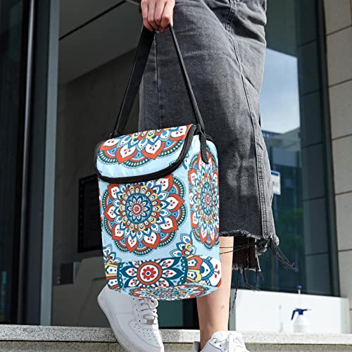 Bolsa de almuerzo isotérmica e impermeable con diseño floral 6