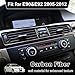 WINKA Carbon Fiber Interior Compatible with BMW 3 Series E90 328i 325i 330i Car Center Console Panel Trim AC Vent Air Conditioner Sticker E92 E93 320i AC Ventilation Conditioner Outlet Frame for Car