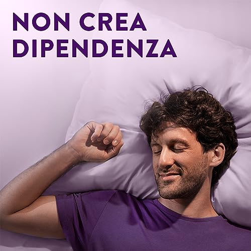ZzzQuil Natura Integratore con Melatonina pura ed Estratti Di Valeriana Per Dormire, Camomilla e Lavanda, Maxi Formato Frutti Di Bosco 2x72 Gommose + Travel Case Viola - Immagine 3