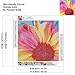 Monstake Diamond Art Kits for Adults, 5D Diamond Painting Full Drill Gerbera Flower, DIY Crystal Diamond Embroidery Paintings Arts Craft Perfect for Stress Relief and Home Wall Decor 12×12in