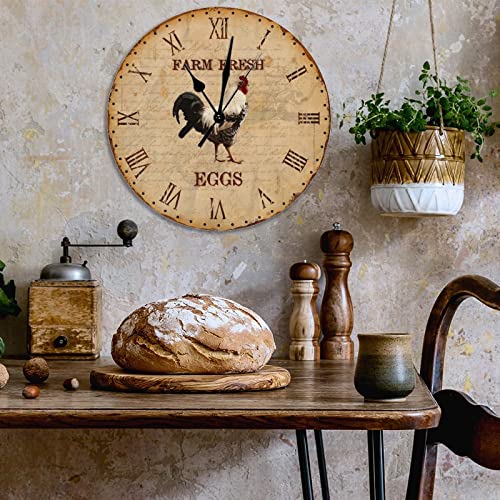 Horloge murale coq rustique à offrir pour une crémaillère rétro