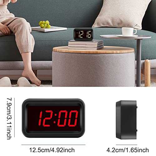 Timegyro Small Digital Clock Battery Operated, Desk Alarm Clock with