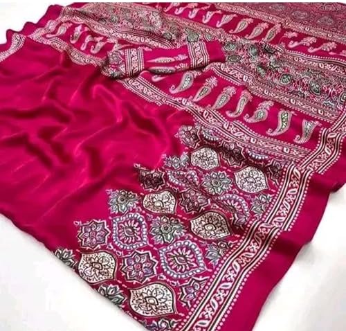 Generic pink bhagalpuri silk saree – image 2