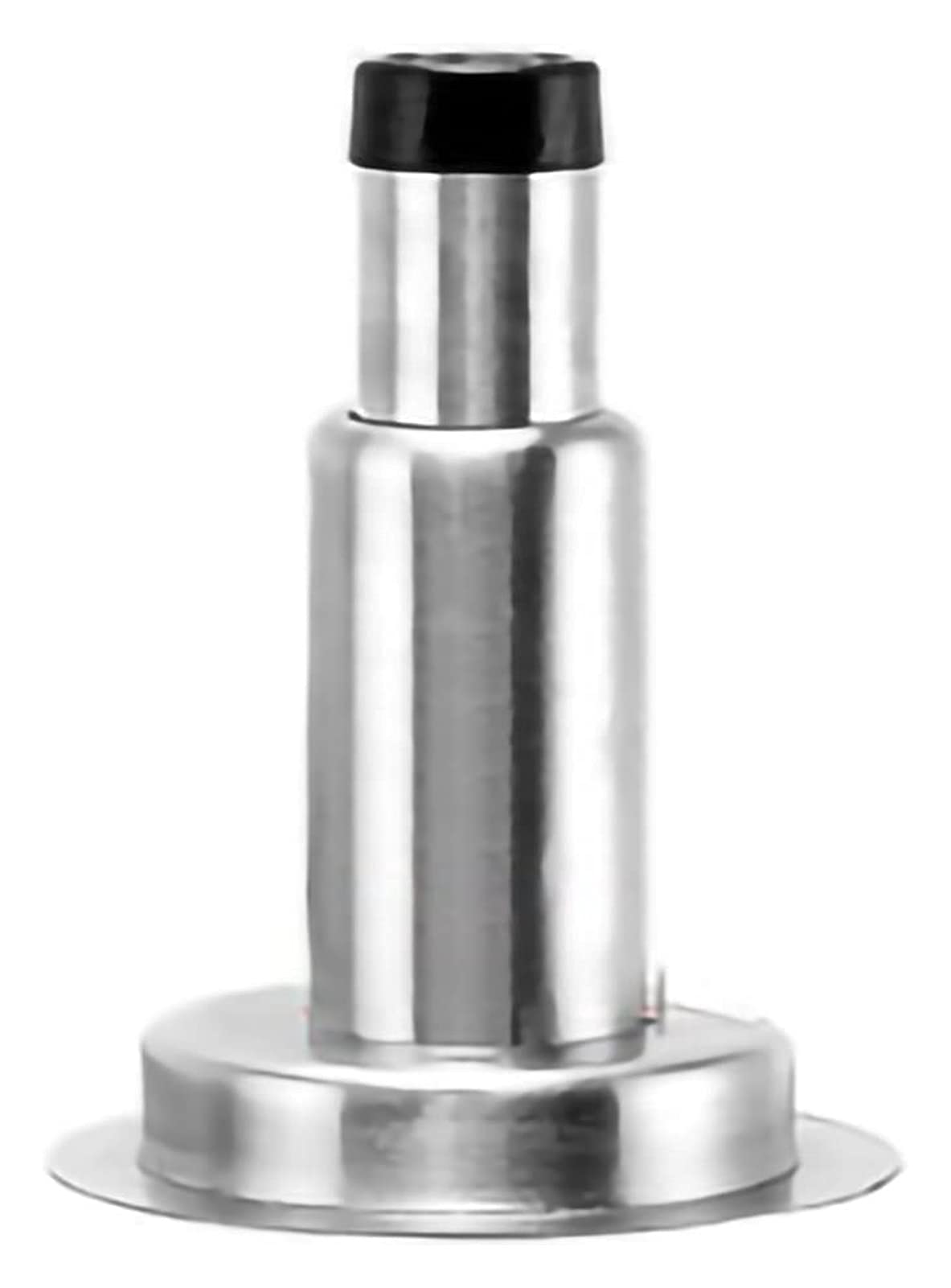 Door Stopper, Stainless Steel Adjustable with Rubber Bumper Doorstop Scalable Home Anti-Collision Invisible for Office(55 * 85mm)
