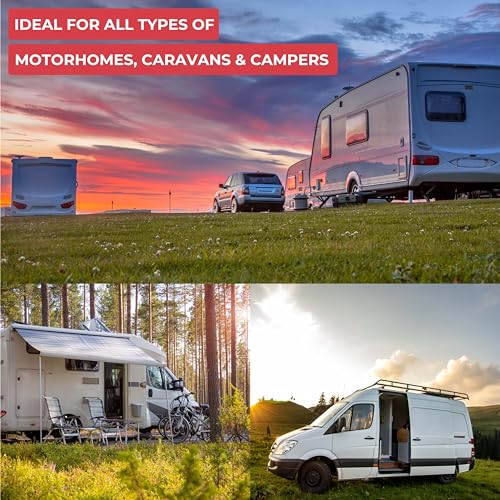 GADLANE CEE Verlängerungskabel 10m - Robustes Wohnwagen Kabel, 16 Ampere 240V Campingkabel - Gut Sichtbares Orangefarbenes - Camping Stromkabel Ideal für Wohnmobil (10 Meter)