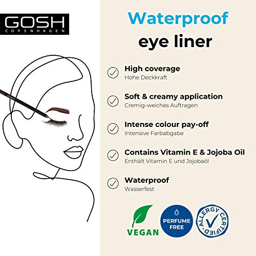 Gosh Velvet Touch Eye Liner miniatura 2