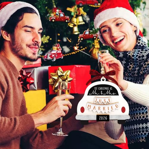 Our First Christmas Married Ornament 2026, Bridal Shower Gifts, Wedding - image 2