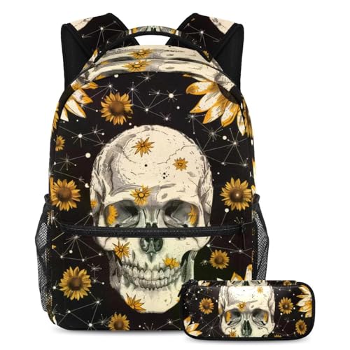Sac à dos scolaire fille et garçon grande capacité avec trousse à crayons