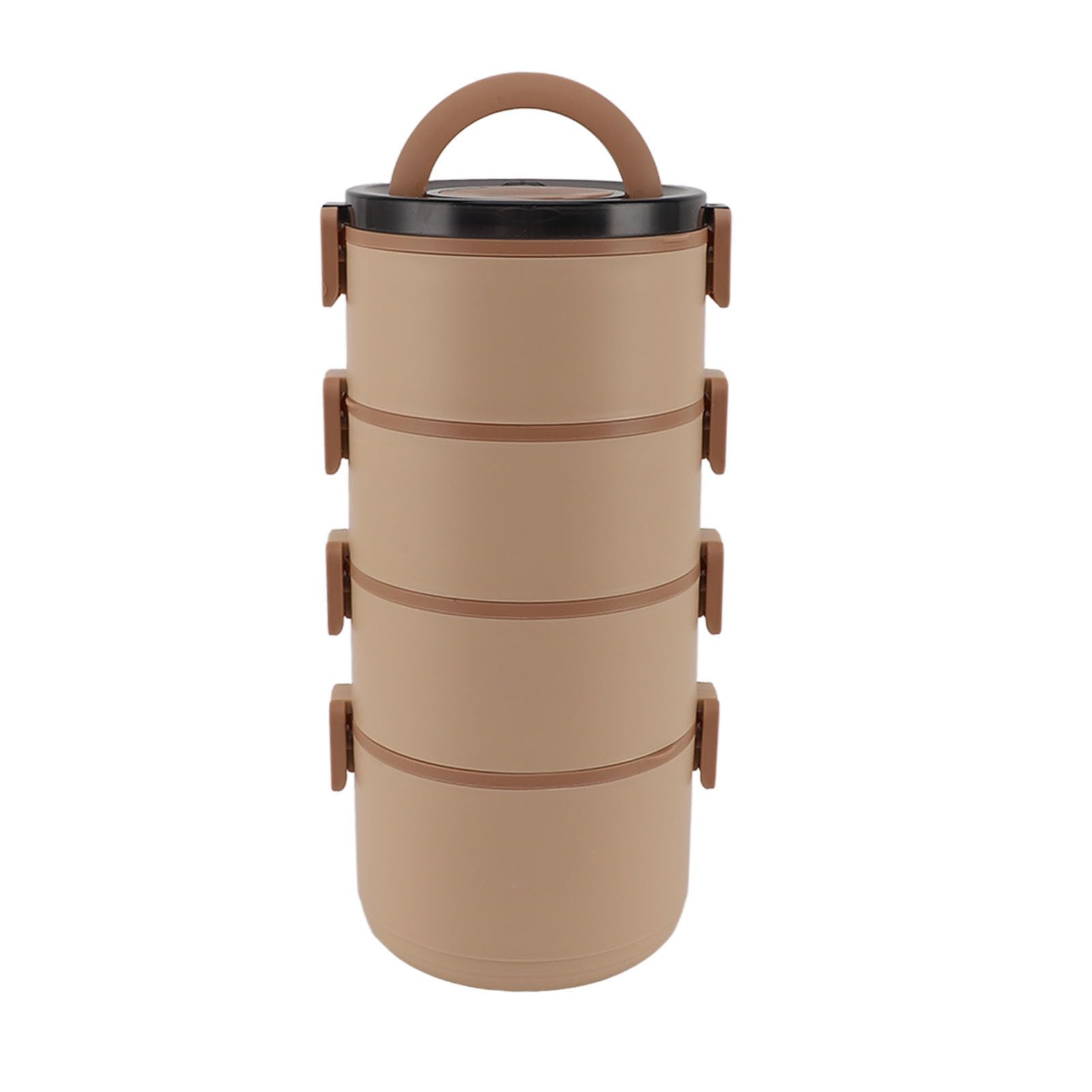 Tragbares, Isoliertes Lebensmittel-Lunchbox-Set, Lunchbox aus Edelstahl für Erwachsene und Kinder, Mikrowellengeeignete, Stapelbare Lunchbox-Behälter (4 Schichten
