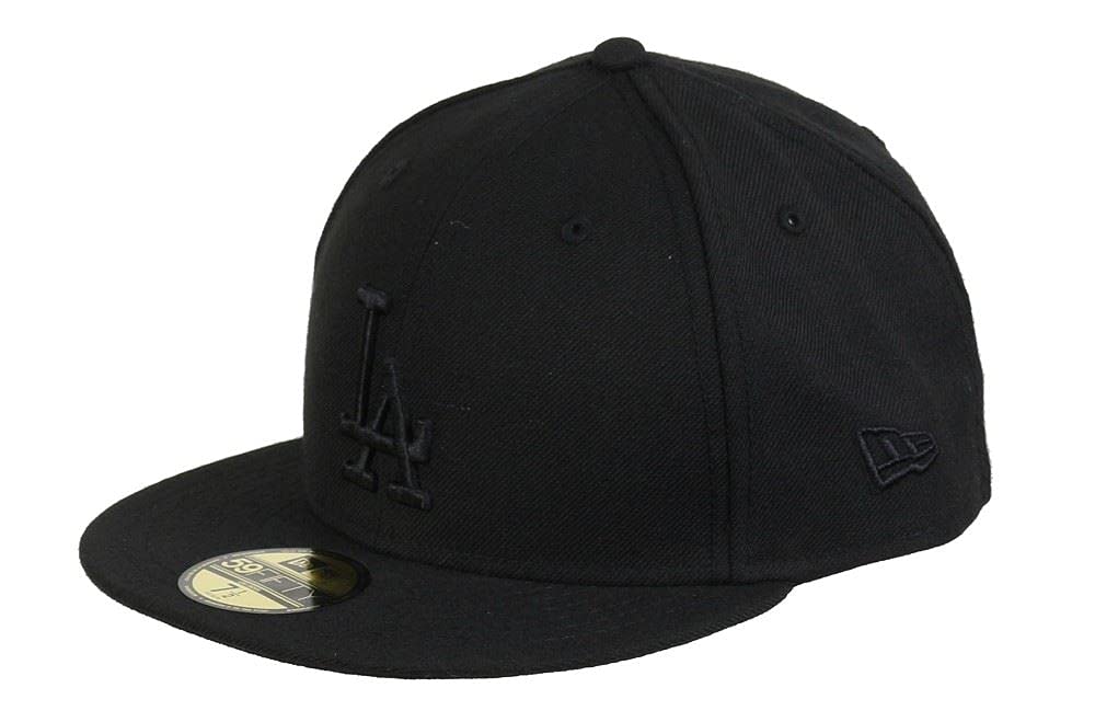 New Era Los Angeles Dodgers MLB Black on Black 59Fifty Cap — image 1