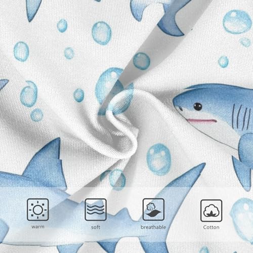 Wusikd Cute Girls' Underwear Cotton Baby Sharks Bubble Girls Briefs Soft Toddler Underwear 2T3
