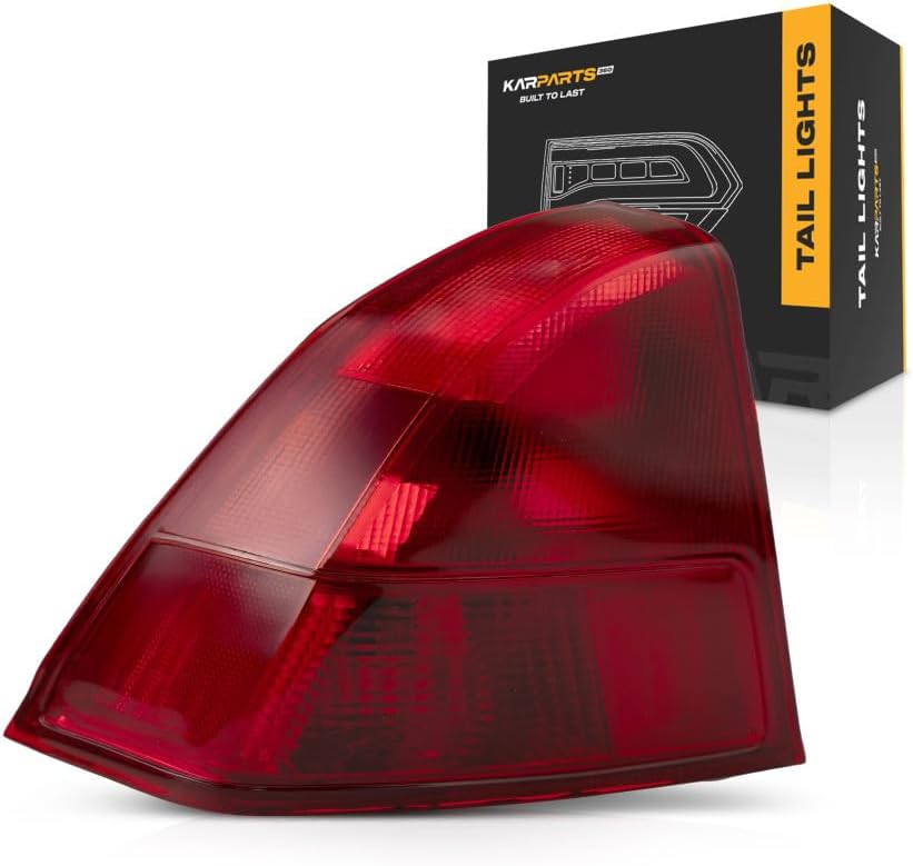 For 2001 2002 Honda Civic Rear Tail Light Driver Side HO2800133 4dr For Sedan; quarter panel mounted replaces 33551-S5D-A01