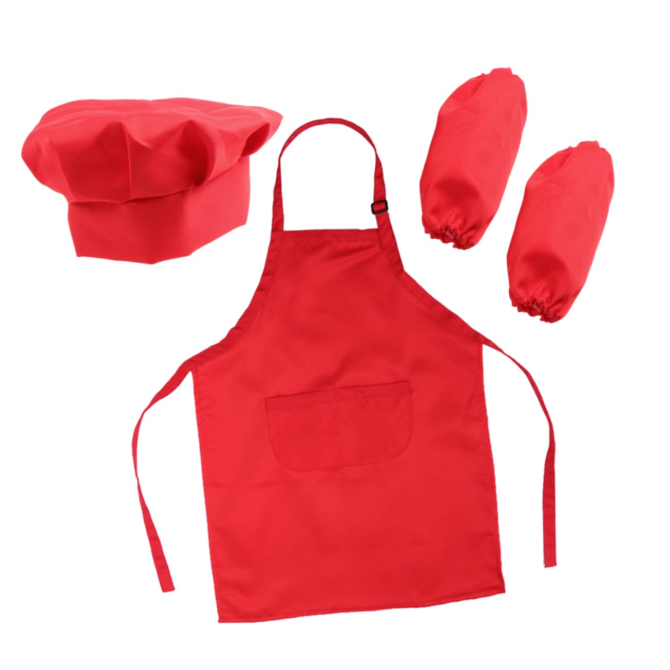 KOCKSHION Role Boys and Girls Chef Hat Apron Cooking Sleeve Set for Cooking Baking Decorations