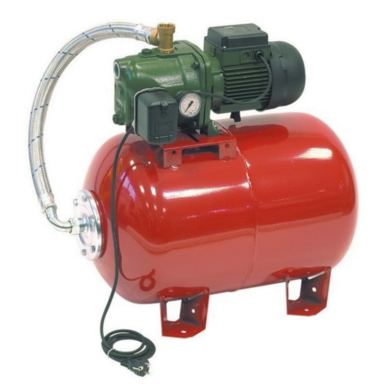 Surpresseur 80L DAB AQUAJETRED10280M - Réservoir horizontal à vessie avec pompe a eau 0,75 kW jusqu'à 3,6 m3/h monophasé 220V