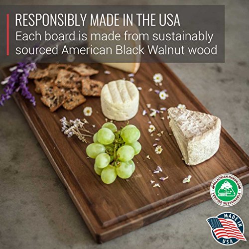 image for Made in USA Walnut Cutting Board by Virginia Boys Kitchens - Butcher B