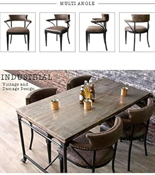 Amazon|DMinterior ビンテージ レトロ チェア INDUSTRIAL Amazon|DMinterior ビンテージ レトロ チェア INDUSTRIAL