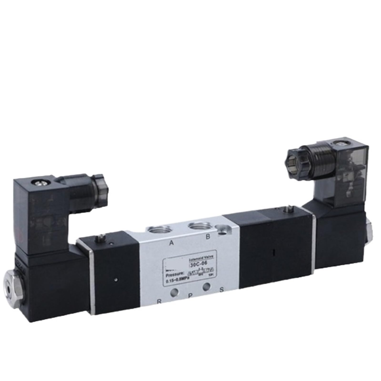 Électrovanne 5 voies 3 positions avec maintien pneumatique directionnel DC24V