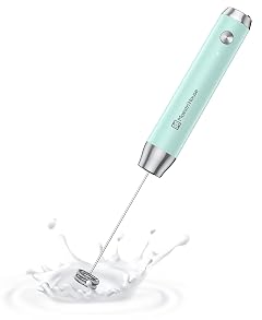 Maestri House Rechargeable Milk Frother LunaFro NS Handheld Electric Foam Maker Waterproof Detachable Stainless Steel Whisk Drink Mixer