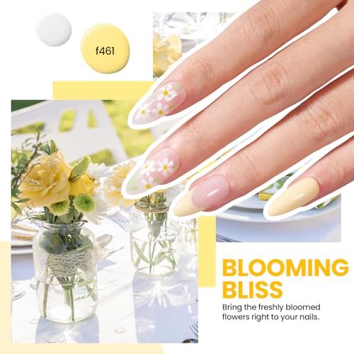 Image of Beetles Gel Nail Polish Kit with U V Light: 19 Pcs Garden Party Pastel 8 Colors Soak Off Gel Nail Set with Base and Top Coat, Sticker accessories All in One Manicure Party Favors