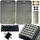 IRON HODL Cold Wallet Stanzbuchstaben Set mit Schablone + Testplatte, Schrauben, Sticker, Box (2x 24+1) Recovery Seed Phrase Metallplatte Crypto Wallet Bitcoin Wallet Crypto Cold Wallet Crypto Ledger