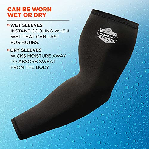 Image of Ergodyne Chill Its 6690 Cooling Arm Sleeves, Sized for Men and Women, UPF 50+ Sun Protection