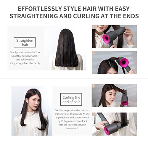 Orivessels Hair Straightener Attachment For Dyson Supersonic Hair Dryer Hd01 Hd02 Hd03 Hd04 Hd07 Hd08 Dyson Airstra（Attachment Only, No Hair Dryer） #TOP6