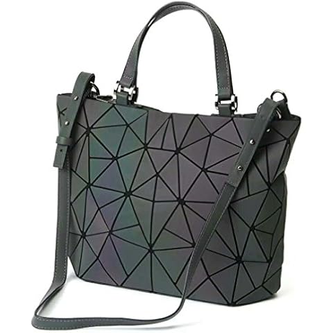 Qingmei Bolsos geométricos luminosos de mujer Cover