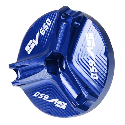 Tapón llenado de aceite motor para Suzuki SV650 SV650S 2003-2012 en aluminio azul
