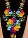 huichol art,mexican women's necklace big flower set, chaquira beads,handmade.