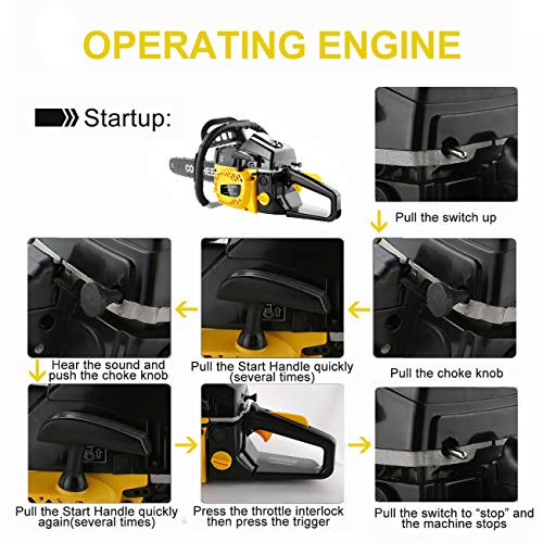 COOCHEER Chainsaw, 62CC 20