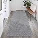 Ottomanson SUN2003 3X7 Sundance Collection Indoor & Outdoor Reversible, 2'7" x 7', Gray