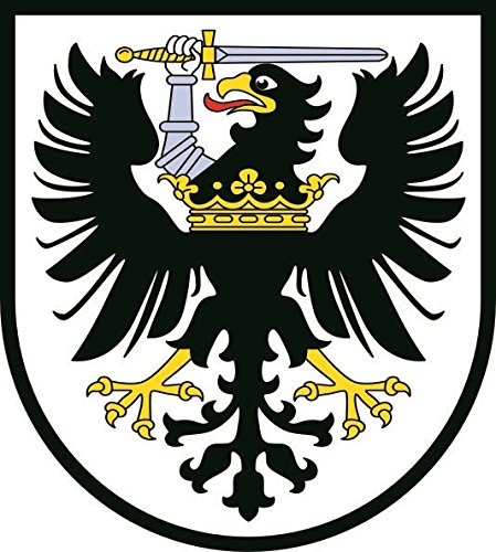 Aufkleber Ostpreußen Wappen – Ca. 9x11 Cm, Konturgeschnitten, Witterungsbeständig & Für Auto, Glas & Mehr