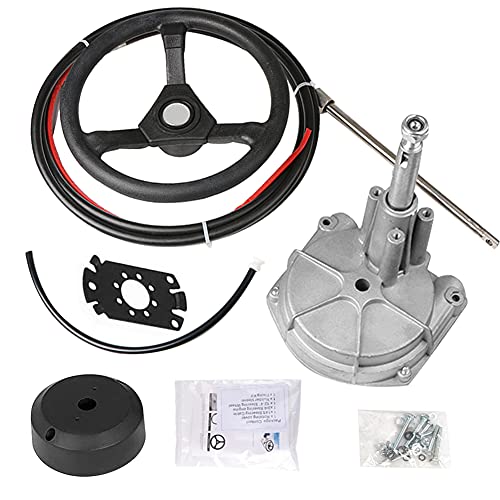 CALISTOUK 16 Feet Outboard Steering Durable Marine System, Mechanical