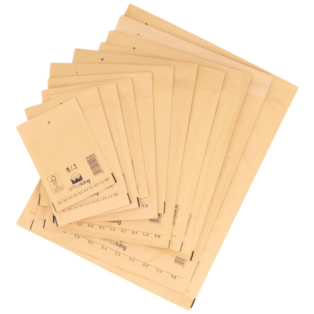 verpacking Bubble Envelopes 170 x 225 mm C3 Brown Envelopes - Bubble Envelope Padded Envelopes Self-Adhesive Pack of 800