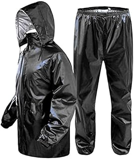 cool dealzz Black Men's Premium PVC Raincoat/Rainwear/Rain Suit Pant with Pant - Medium Size-picture-10