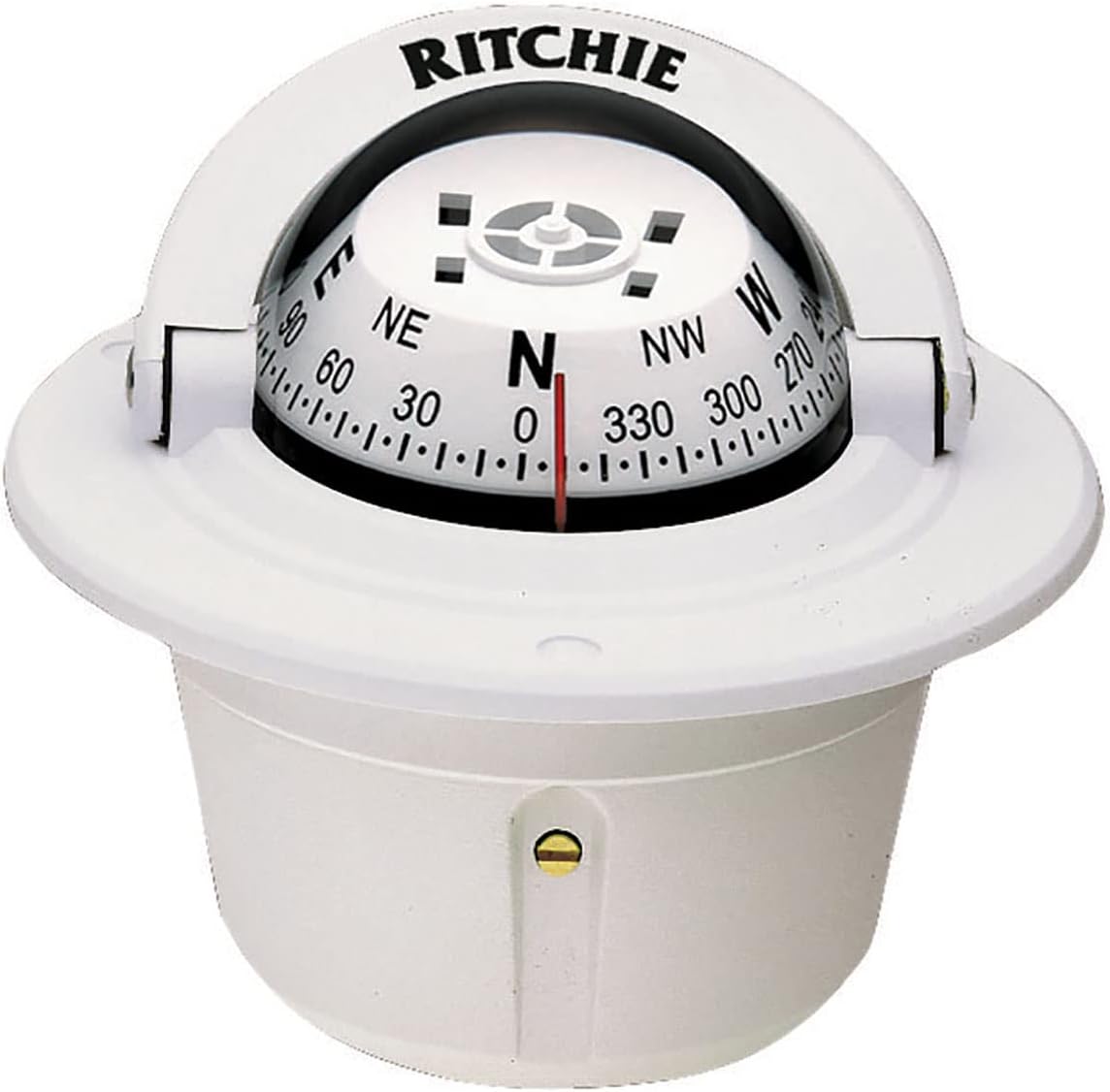Ritchie Navigation Ritchie Explorer Flush Mount Compass, White (F-50W)