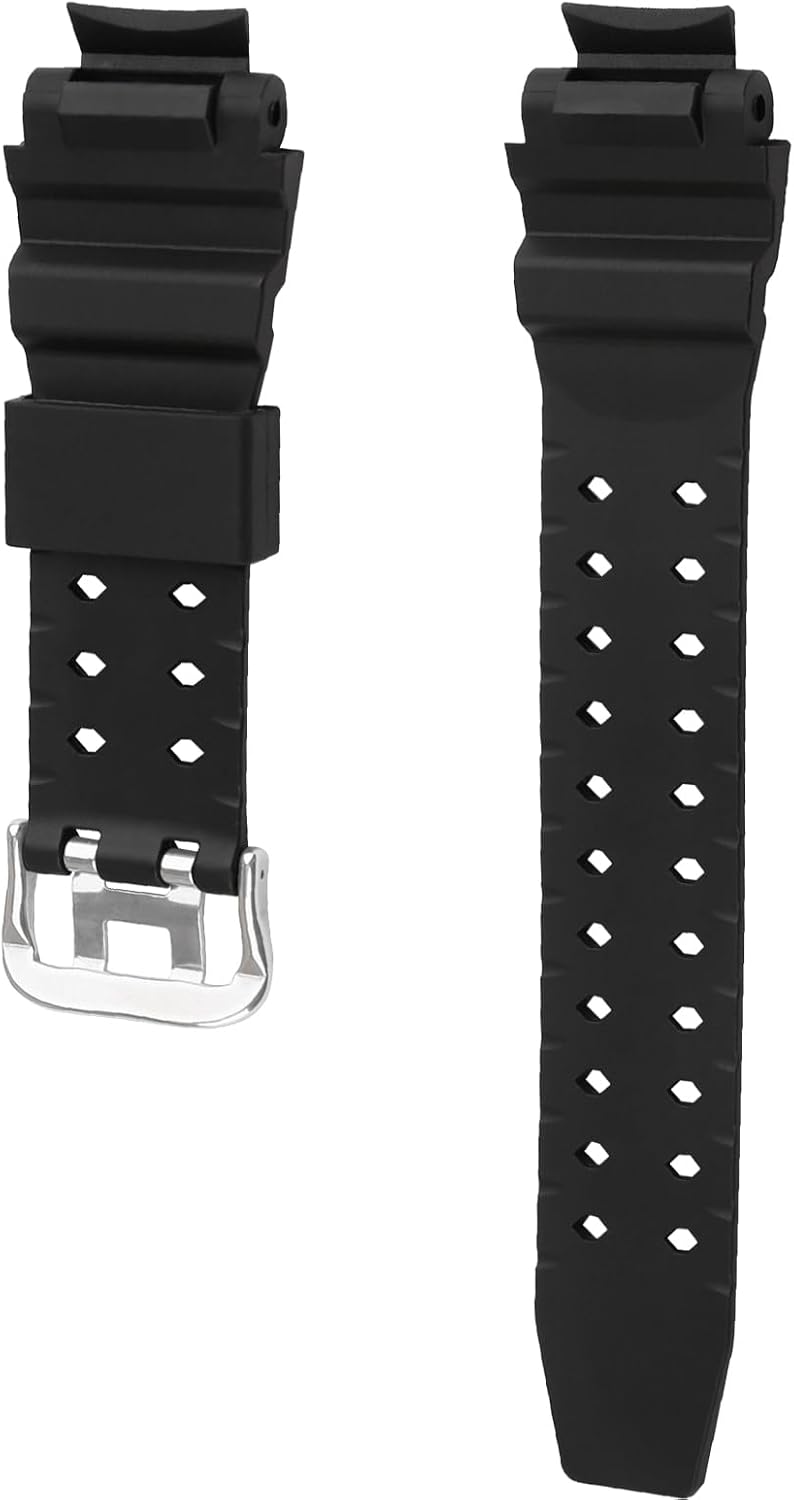 Resin Watch Band Compatible for Casio 16mm 10435441 GA-1000 GA-1100 GW-A1000 GW-A1100 GW-4000 G-1400 GWA-1000 Strap Replacement for men and women wirst watchband