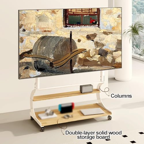 Soporte de piso para TV con ruedas para pantallas 55-110 pulg. miniatura 4