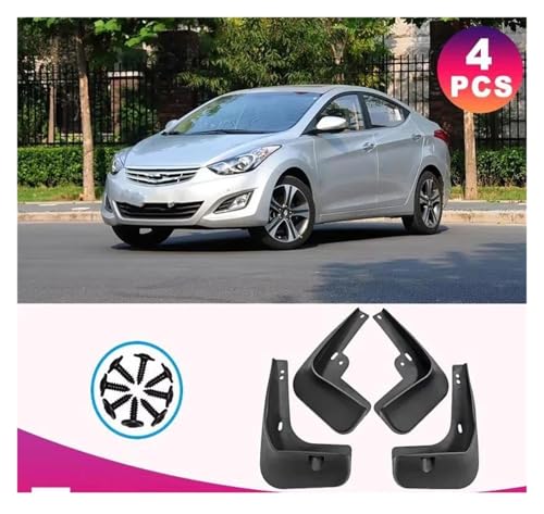 Guardabarros para Hyundai Elantra 2011-2015 set completo de salpicaderas delanteras y traseras 8