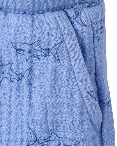 Image of The Children's Place Baby Boys' And Toddler Gauze Short Sleeve Shirt and Shorts, 2 Piece Outfit