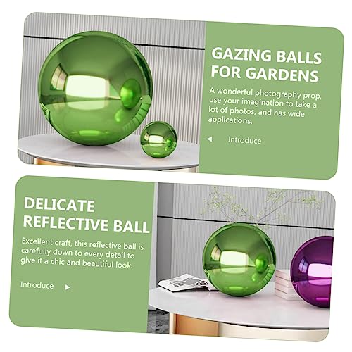 FUNOMOCYA Reflective Gazing Ball Polished Stainless Steel Garden Sphere for Outdoor Decor and Photography Delicate Reflective Ball for Unique and Visual