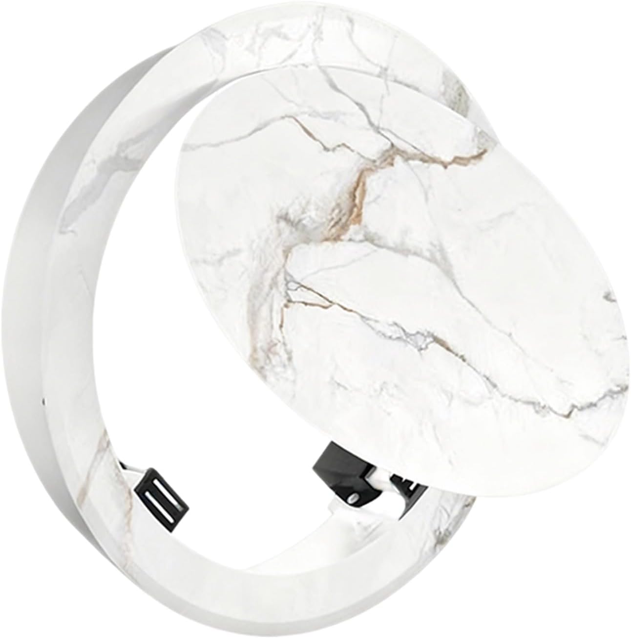 LZMZMQ Click Open Round Inspection Hatch/Wall Hole Cover, Customizable Access Door, Plumbing/Electrical/HVAC/Television Networks Service Access Panel(ligjt Grey,20cm/8")